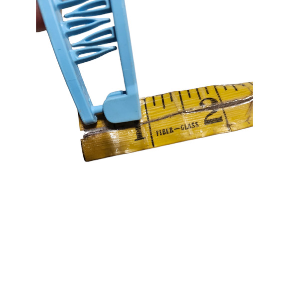 80s Bannana Clips Barrette set of 2 Yellow and Blue - Picture 6 of 7